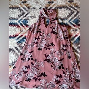 Francesca’s Miami Brand Pink Floral Dress